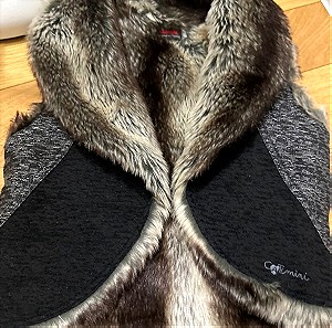 Reversible Catimini Faux fur vest for girl - 8y 126cm