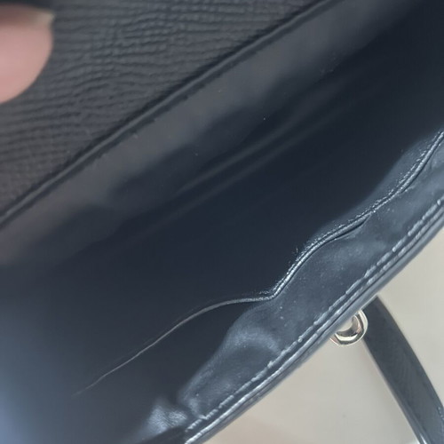 Handpainted crossbody bag black, like new