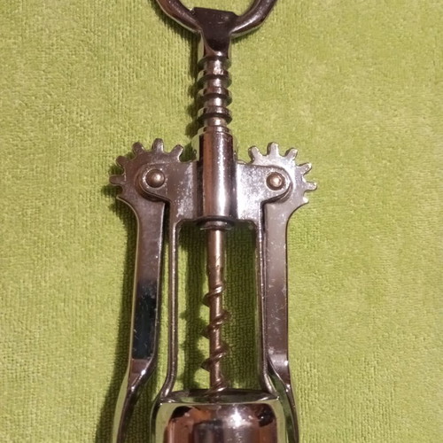 Classic metal corkscrew like new with double lever