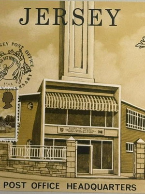 Jersey Post Office Headquarters 1979 postcard like new