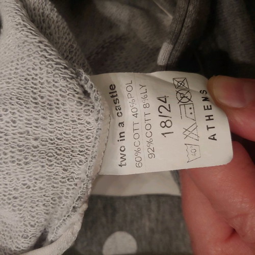 Two in a Castle overall romper for girl 18-24 months like new