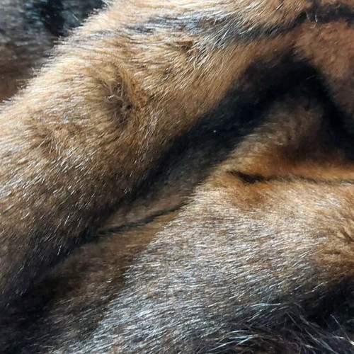 Throw with 4 pillows new, synthetic fur