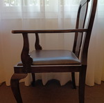Queen Anne armchairs used, set of 2, wooden