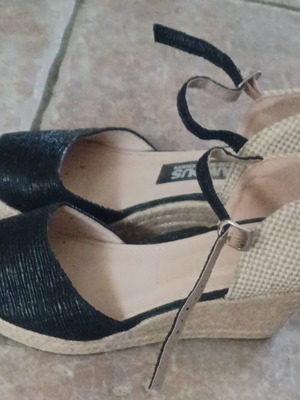 Black platform shoes size 38 like new