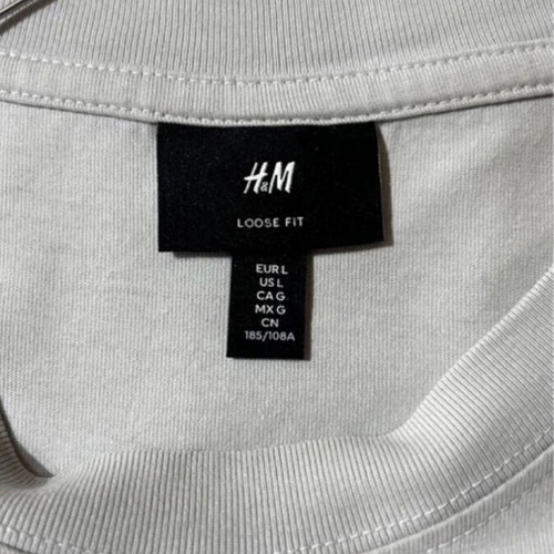 Gray short-sleeve shirt H&M like new, size L