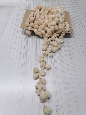 Decorative pom poms new, sold per 2.5 meters