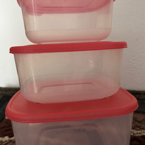 Tupperware set of 3 pieces new