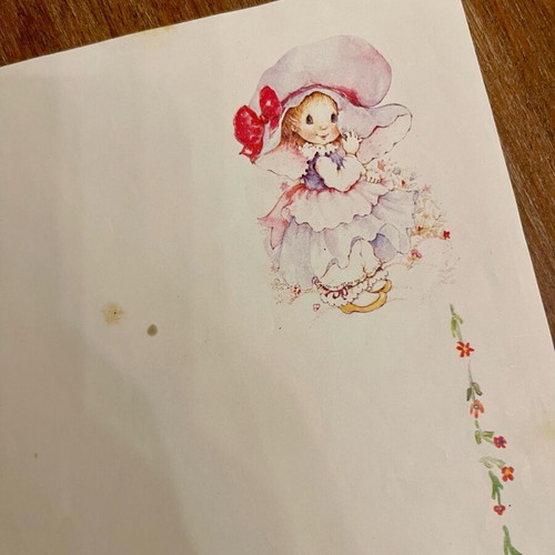 Letter set used from the 1980s with stains