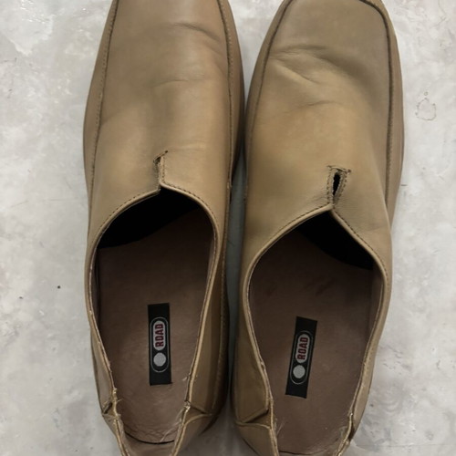 Road men's leather shoes used, size 43, moccasins