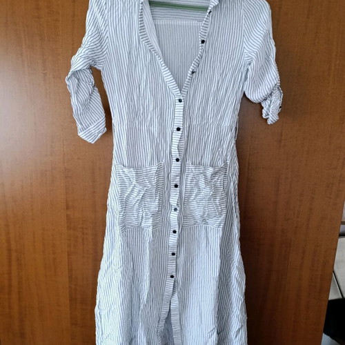 Zara airy dress white like new, size M