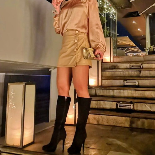 Σετ φουστα-σορτς και σατέν τοπ Zara σαν καινούργιο, μέγεθος S/36