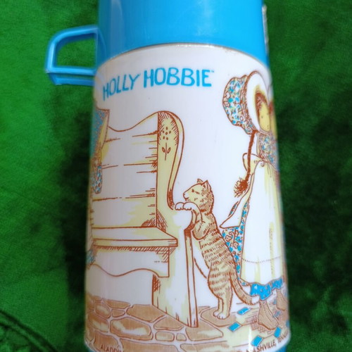 Aladdin Industries vintage thermos with Holly Hobbie illustration