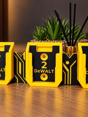DeWalt βάσεις για μπαταρίες 18V, 20V και 60V με ασφάλιση, σετ 3 τεμαχίων