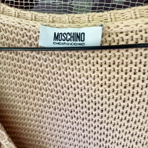Moschino Cheap and Chic summer cotton cardigan like new, size M, beige