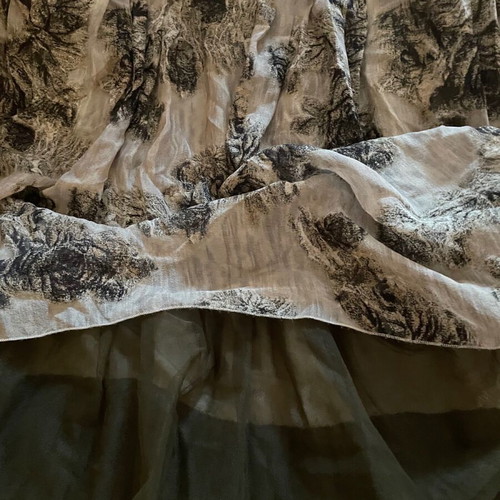 Marella skirt in medium, color olive, gray, white for all seasons