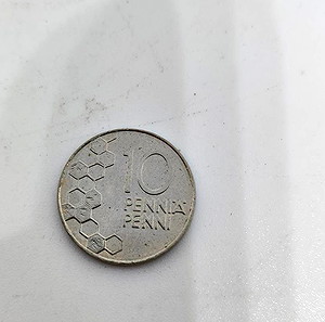 Σπανιο Φιλανδικο Νομισμα - 1999 - 10 Pennia