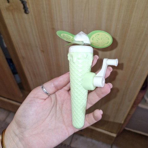 Pen with fan on top new, ink writes normally