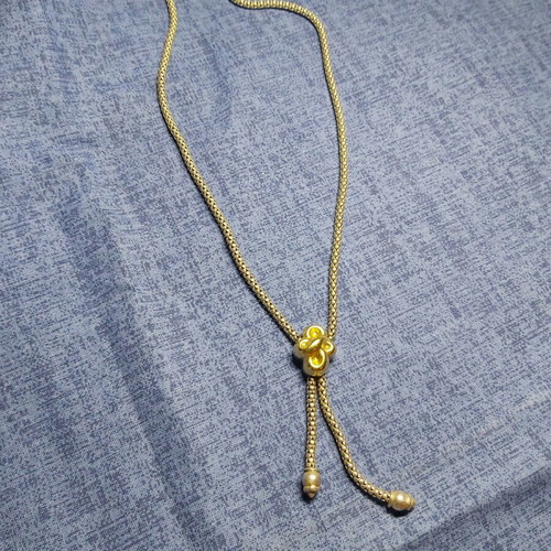 Folli Follie women's necklace silver with gold used