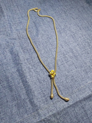 Folli Follie women's necklace silver with gold used