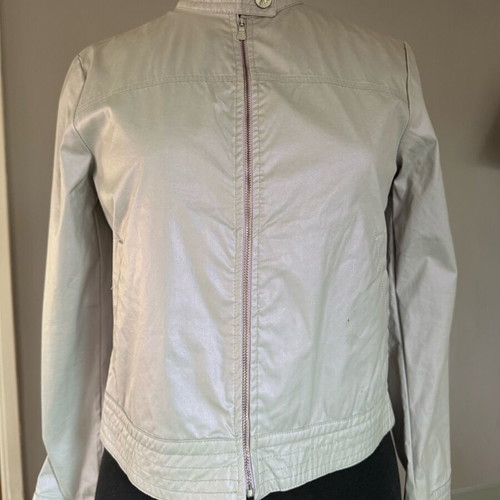 Calvin Klein jacket like new, cotton spring silver