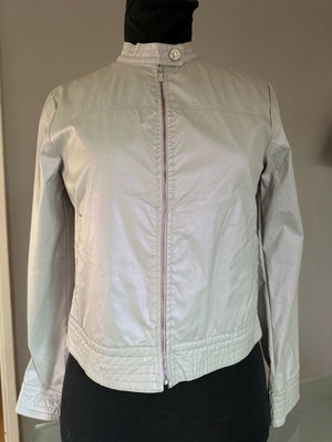 Calvin Klein jacket like new, cotton spring silver