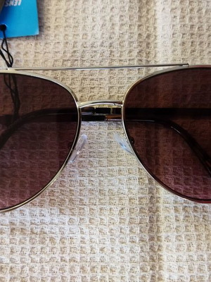 Solo-Solis NDL6242 sunglasses new, silver finish, brown-pink degrade lenses