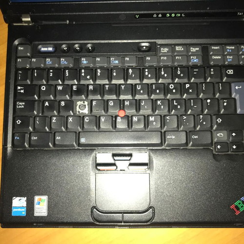 IBM ThinkPad T41 vintage laptop 1.40GHz 760MB RAM 80GB HDD Windows XP SP3