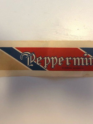 Peppermint drink label like new, Niki company