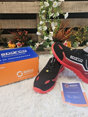 Sparco Nitro Marcus S3L Safety Shoes New, Size 45, Red