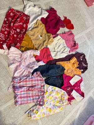 Baby girl clothes used, from 1 to 12 months
