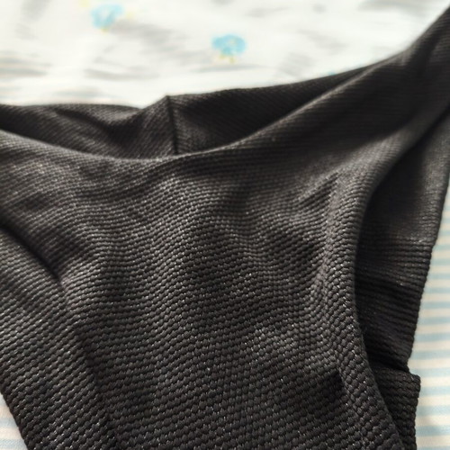 Black bikini bottom with glitter design like new, sizes S-M
