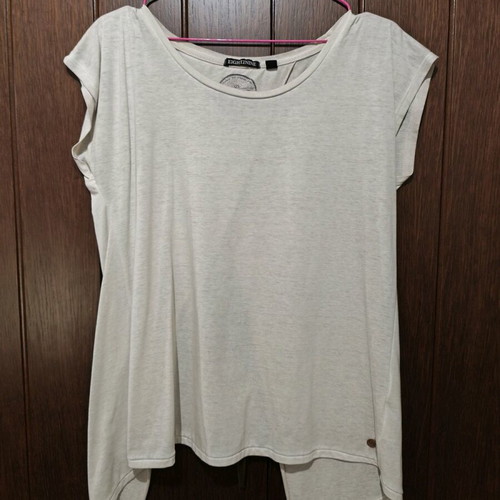 Blouse with back opening like new, beige, size M