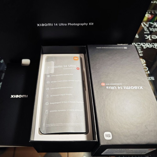 Xiaomi 14 Ultra 16-512GB white, like new, leather back