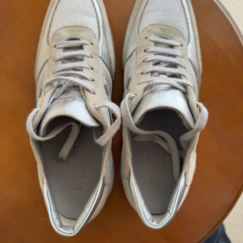 Hogan women's sneakers like new, size 38, white and silver