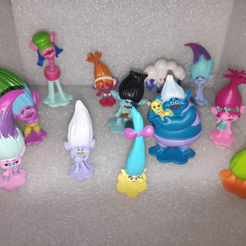 Trolls DreamWorks collectible figures set of 12 like new