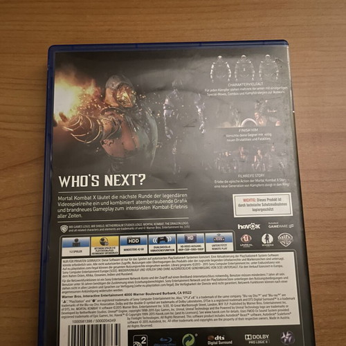 Mortal Kombat X PS4 game