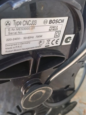 Bosch fruit juicer used