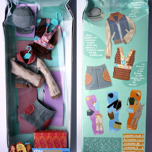 My Scene My City Fashion Scene 2003 clothing and accessories set new Mattel