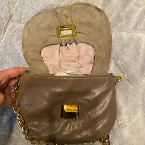 Juicy Couture leather crossbody bag like new, beige