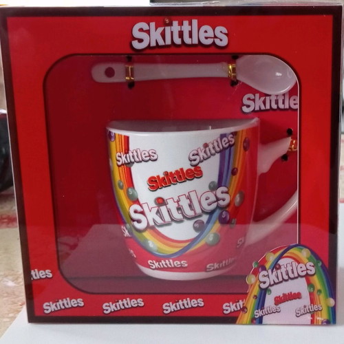 Skittles Coffee Mug new with Spoon