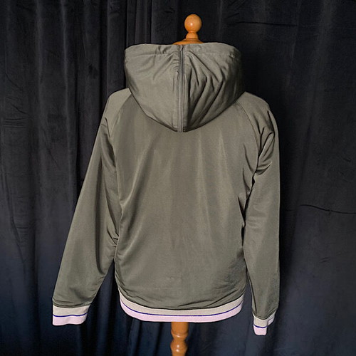 Adidas women's jacket used, olive color, size M