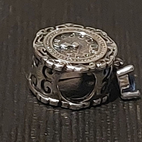 Charm watch A.L.E. new with blue zircon heart