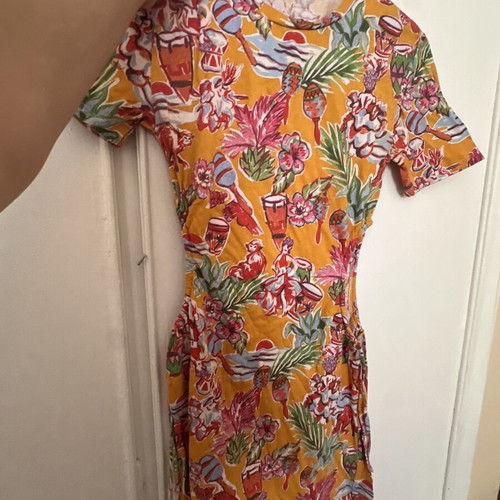 Zara summer dress like new with colorful motifs