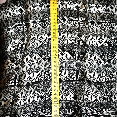 Siam Silk Black Batik Scarf 1.5x0.45m New