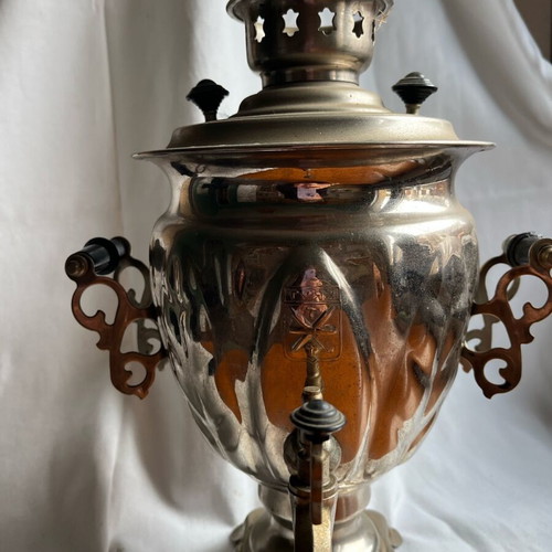 Samovar used, original Russian antique