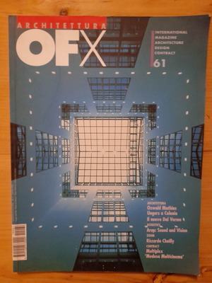 OF X Architettura περιοδικό μεταχειρισμένο, Αύγ. 2001
