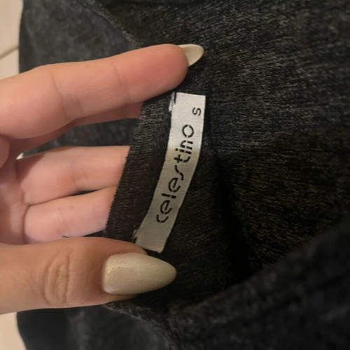 Oversized winter dress Celestino like new, dark gray, size S