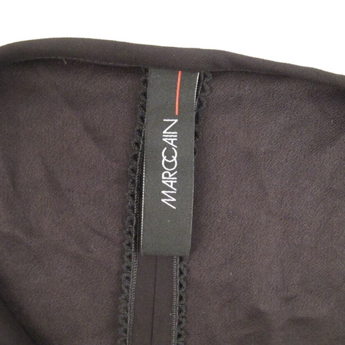 MarcCain blouse black V-neck size 2 S-M like new