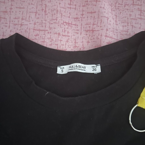 Pull & Bear black wide blouse used, size S