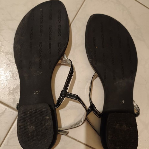 Gianna Kazakou sandals used with silver details size 39